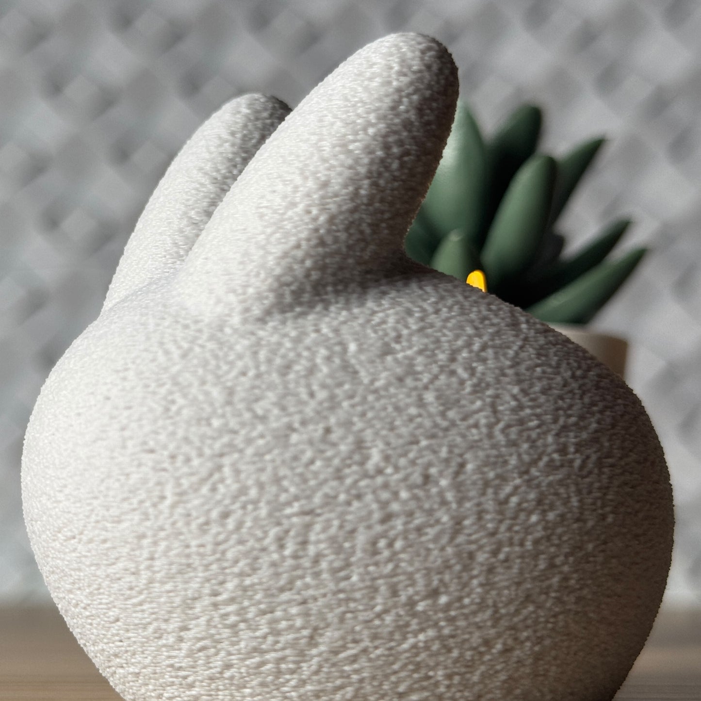 Bunny Tealight Candle Holder (Soft Grey)