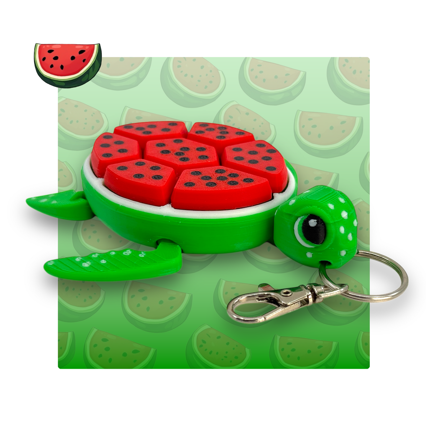 Watermelon Turtle Fidget Clicker