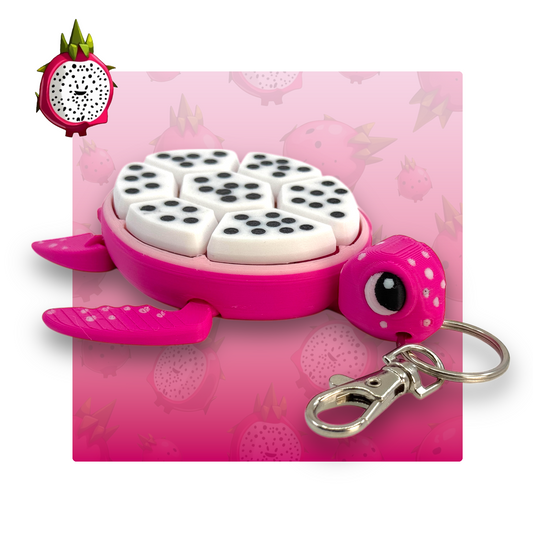 Pink Dragon Fruit Turtle Fidget Clicker