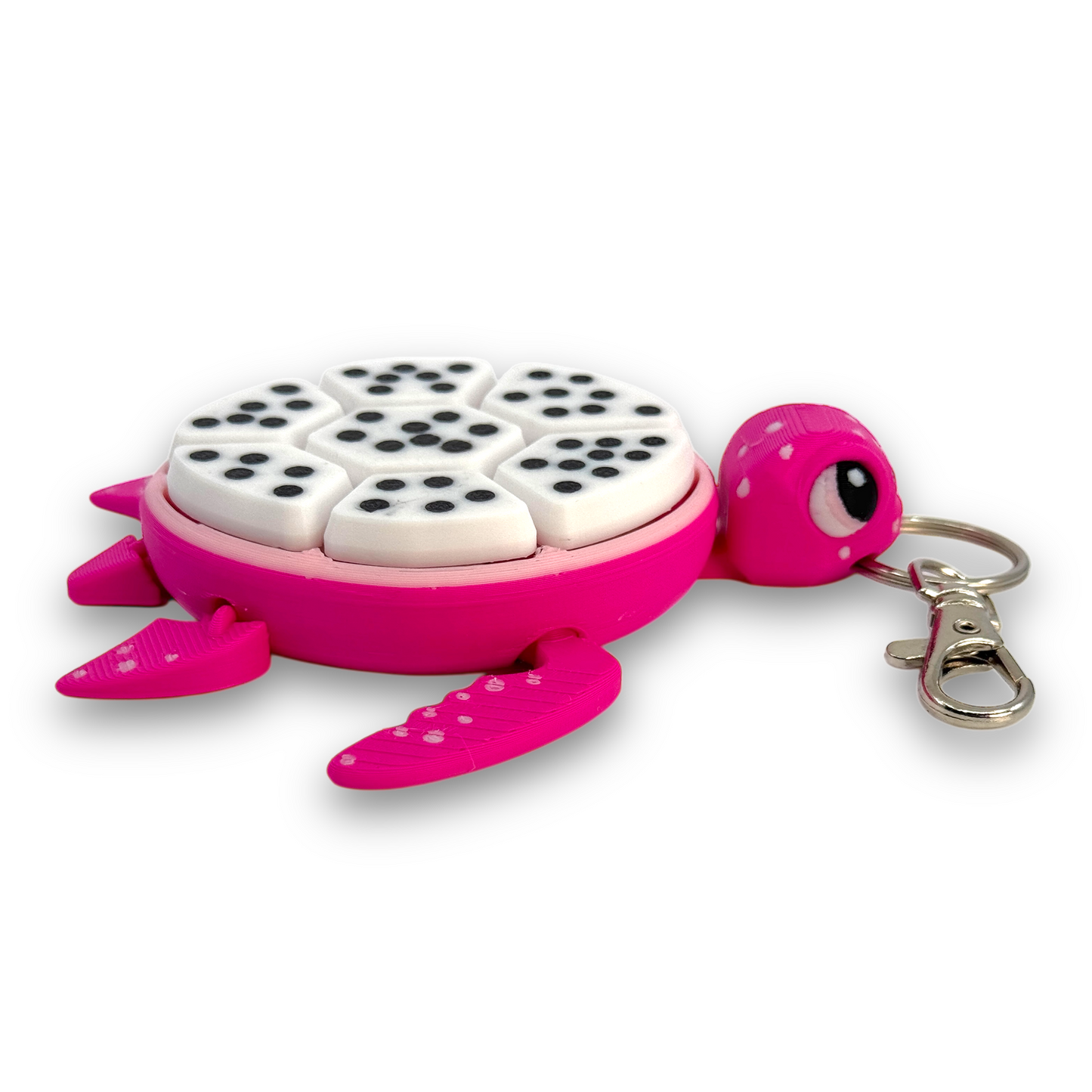 Pink Dragon Fruit Turtle Fidget Clicker