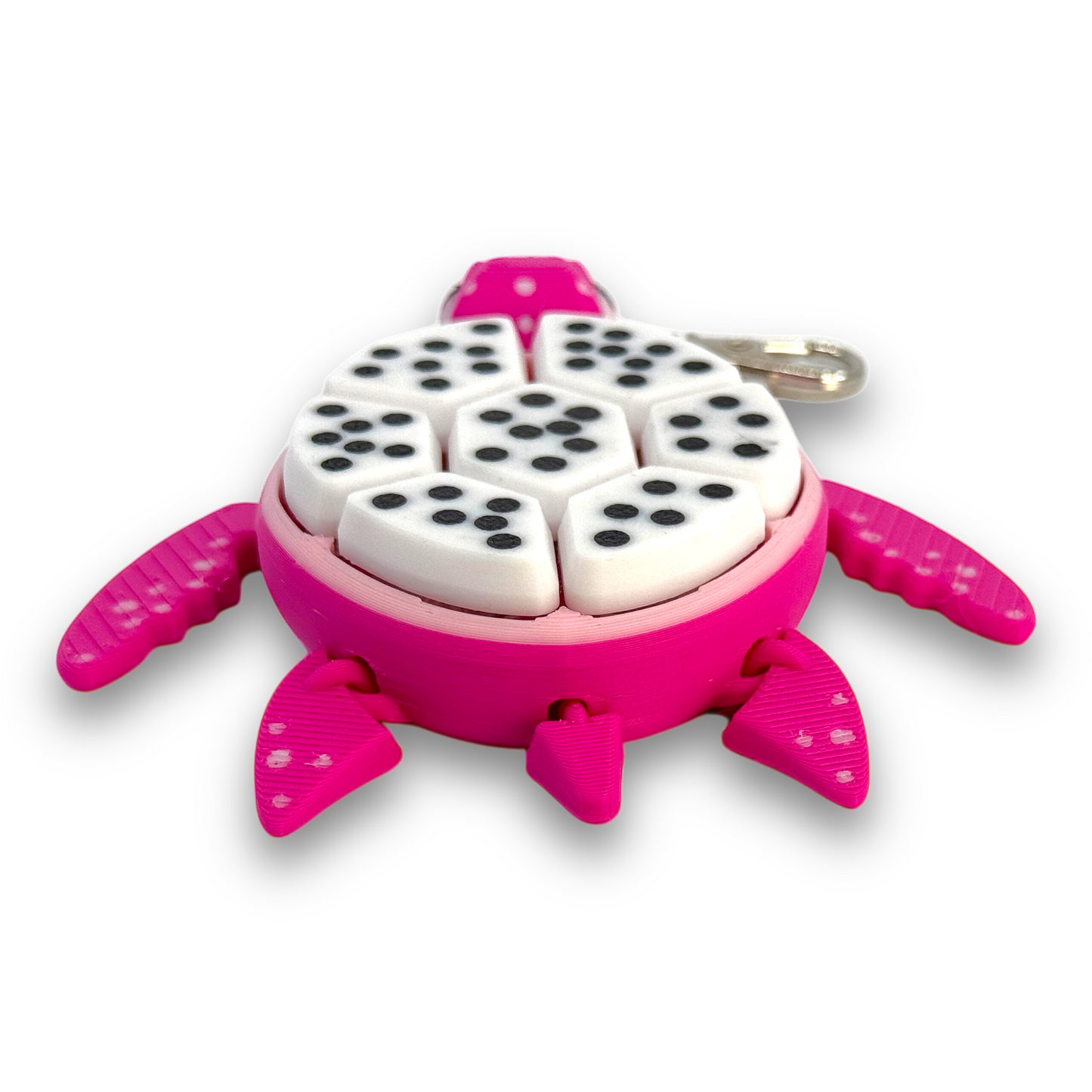 Pink Dragon Fruit Turtle Fidget Clicker