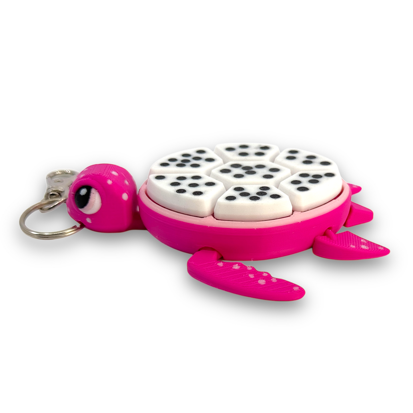 Pink Dragon Fruit Turtle Fidget Clicker