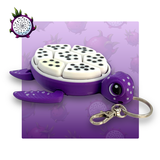 Purple Dragon Fruit Turtle Fidget Clicker