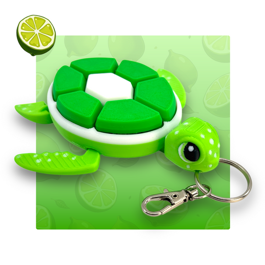 Lime Turtle Fidget Clicker