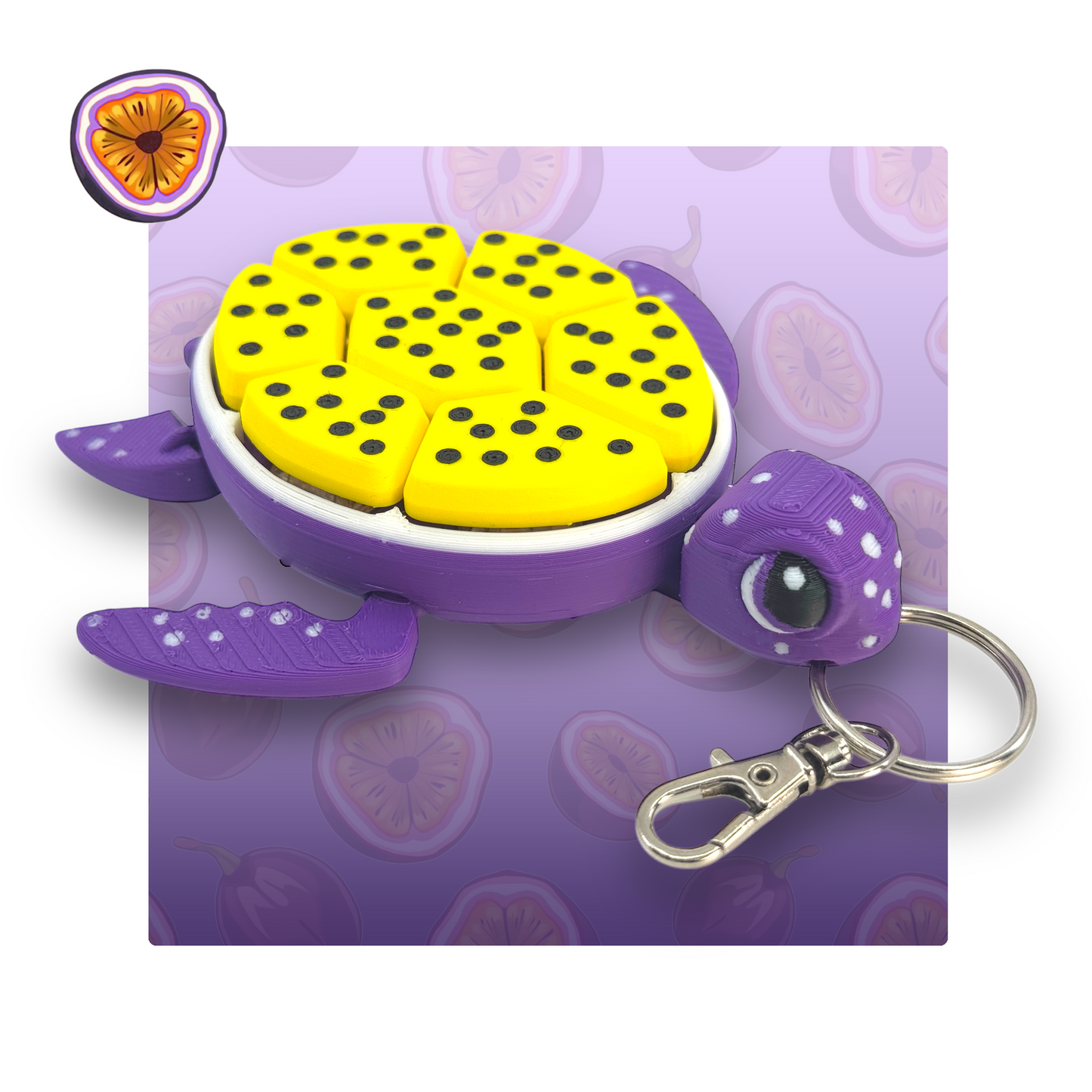 Passion Fruit Turtle Fidget Clicker