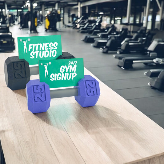 Dumbell Business Card Holder